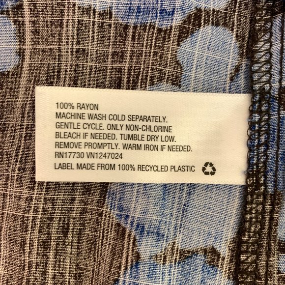 A New Day Brown Floral Blouse Medium #D1-157 - Picture 5 of 6